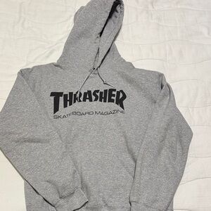 Thrasher Heather Gray Skate Hoodie